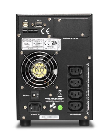 Riello SEP 1500 sistema de alimentación ininterrumpida (UPS) 1,5 kVA 1200 W 4 salidas AC