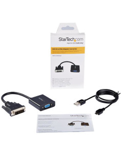 StarTech.com Adaptador Conversor Convertidor Activo de Vídeo DVI-D a VGA - Cable - 1080p - 1920x1200 2