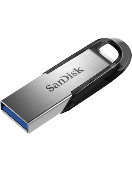SanDisk ULTRA FLAIR unidad flash USB 64 GB USB tipo A 3.2 Gen 1 (3.1 Gen 1) Negro, Plata