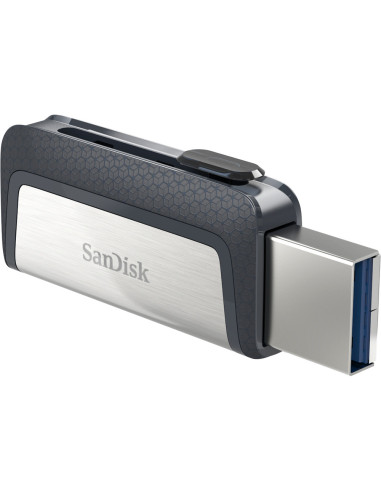SanDisk Ultra Dual Drive USB Type-C unidad flash USB 32 GB USB Type-A   USB Type-C 3.2 Gen 1 (3.1 Gen 1) Negro, Plata