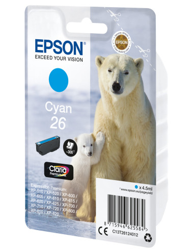 Epson Polar bear Cartucho 26 cian