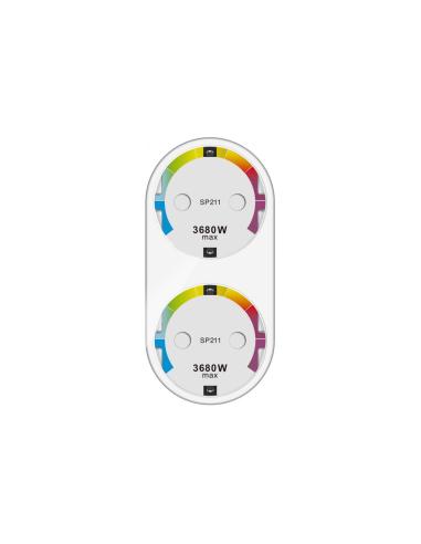 Enchufe Inteligente Ksix Energy Duo BXWSP211 Blanco