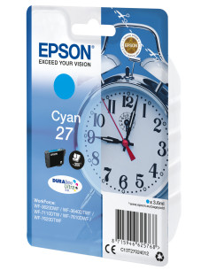 Epson Alarm clock Singlepack Cyan 27 DURABrite Ultra Ink 2