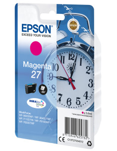 Epson Alarm clock Singlepack Magenta 27 DURABrite Ultra Ink 2