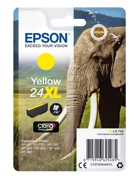 Epson Elephant Cartucho 24XL amarillo