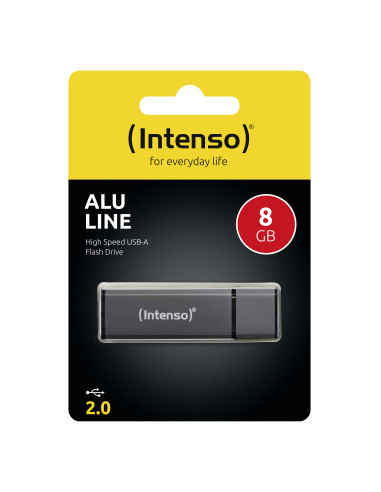 Intenso Alu Line unidad flash USB 8 GB USB tipo A 2.0 Antracita