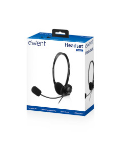 Ewent EW3567 auricular y casco Auriculares Alámbrico Diadema Llamadas Música Negro 2