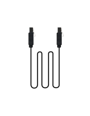 Nanocable CABLE SATA III DATOS 6G CON ANCLAJES, NEGRO, 0.5 M