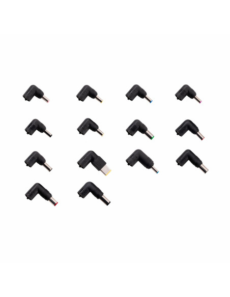 CoolBox CARGADOR PORTATIL UNIVERSAL 90W USB 2.1A + 14 PUNTAS