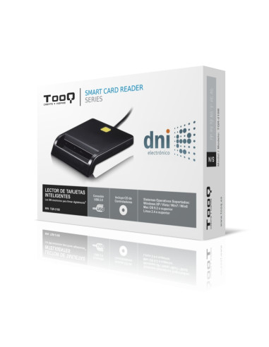 TooQ LECTOR DE TARJETA DNIe EXTERNO USB 2.0 NEGRO