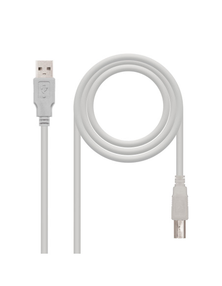 Nanocable CABLE USB 2.0 IMPRESORA, TIPO A M-B M, BEIGE, 3.0 M