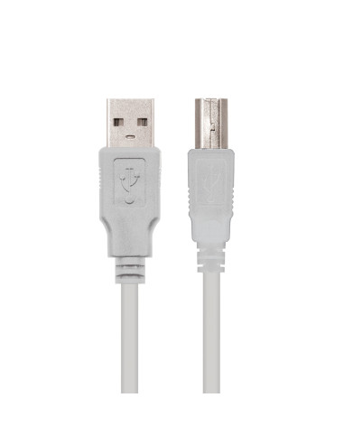 Nanocable CABLE USB 2.0 IMPRESORA, TIPO A M-B M, BEIGE, 3.0 M