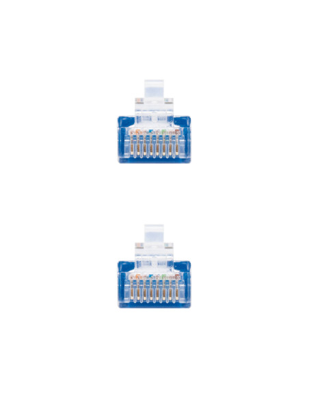 Nanocable CABLE RED LATIGUILLO RJ45 CAT.6 UTP AWG24, AZUL, 2.0 M