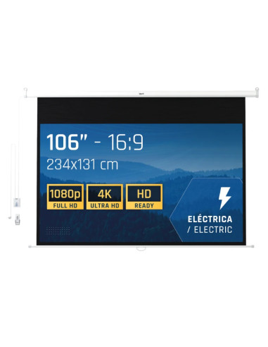 iggual Pantalla Elec. Pano. 234x131 cm Cont Remoto