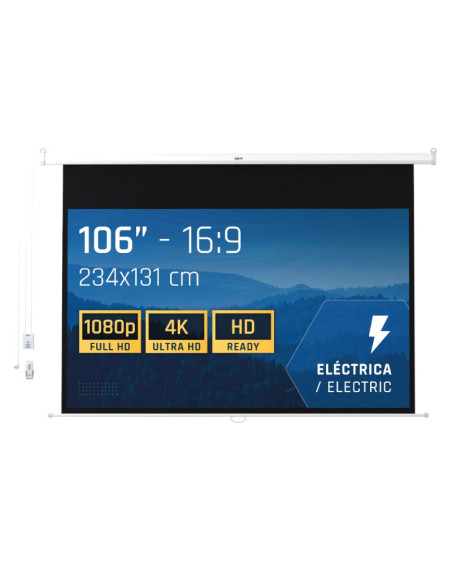 iggual Pantalla Elec. Pano. 234x131 cm Cont Remoto