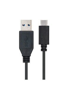 Nanocable USB 3.1, 1m cable USB USB 3.2 Gen 2 (3.1 Gen 2) USB C USB A Negro 2