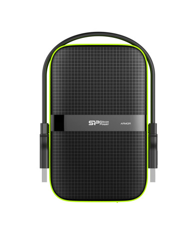 Silicon Power Armor A60 disco duro externo 2 TB 2.5" USB tipo A 2.0 3.2 Gen 1 (3.1 Gen 1) Negro