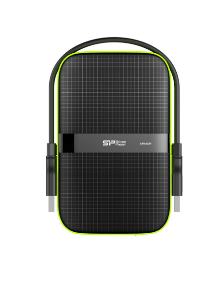 Silicon Power Armor A60 disco duro externo 2 TB 2.5" USB tipo A 2.0 3.2 Gen 1 (3.1 Gen 1) Negro