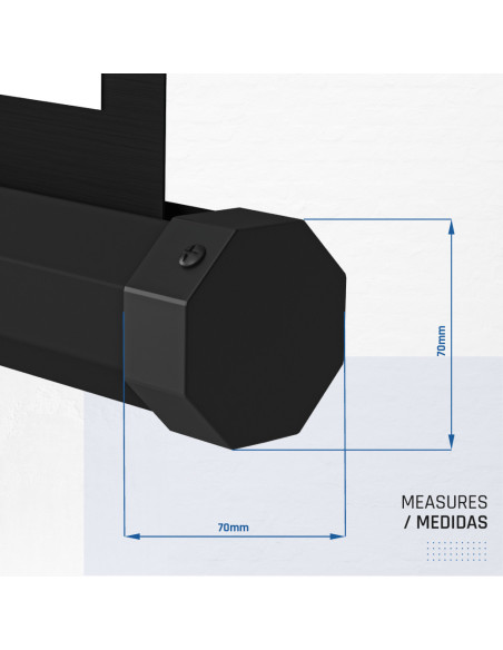 iggual Pantalla Mural 200x200cm con Trípode