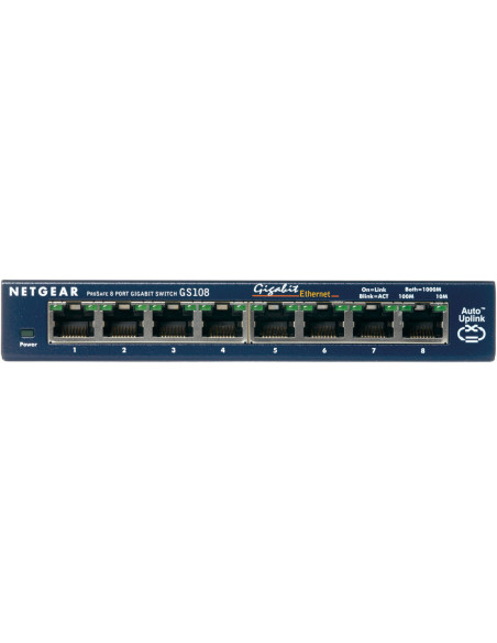 NETGEAR GS108GE switch No administrado Gigabit Ethernet (10 100 1000) Azul