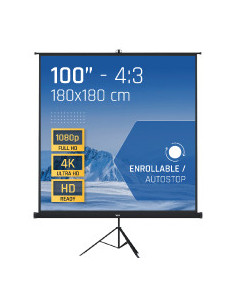 iggual Pantalla Mural 180x180cm con Trípode