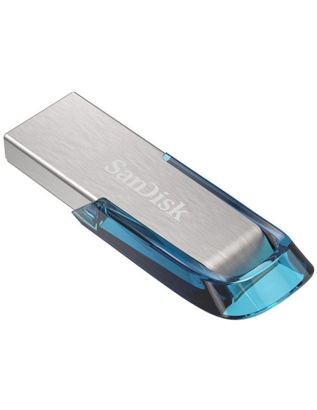 SanDisk Ultra Flair unidad flash USB 32 GB USB tipo A 3.2 Gen 1 (3.1 Gen 1) Azul, Plata