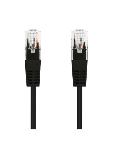 Nanocable CABLE RED LATIGUILLO RJ45 CAT.5E UTP AWG24, NEGRO, 2.0 M
