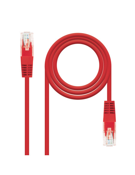 Nanocable 10.20.0401-R cable de red Rojo 1 m Cat6e U UTP (UTP)