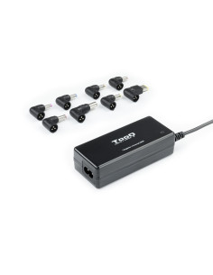 TooQ TQLC-65BS02AT adaptador e inversor de corriente Interior 65 W Negro