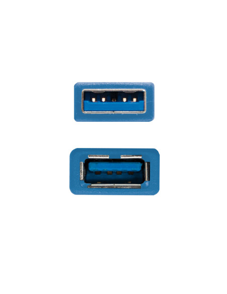 Nanocable 10.01.0901-BL cable USB USB 3.2 Gen 1 (3.1 Gen 1) 1 m USB A Azul