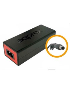 Approx appA01 adaptador e inversor de corriente Interior 90 W Negro, Rojo