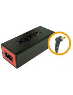 Approx appA07 adaptador e inversor de corriente Interior 90 W Negro, Rojo