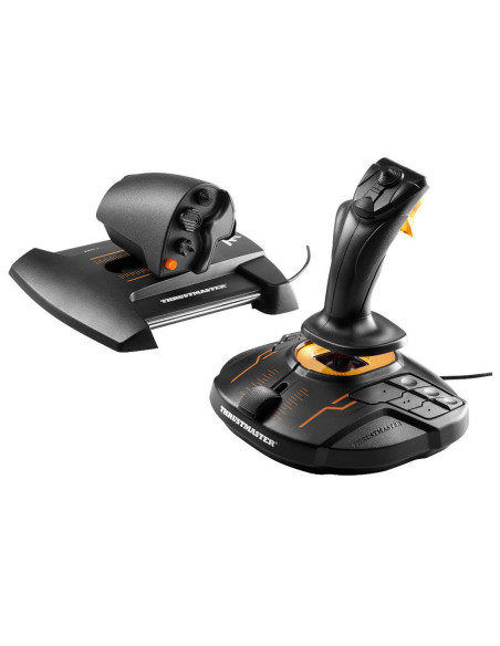 Thrustmaster T-16000M FCS Hotas Negro, Naranja USB Palanca de mando Analógico Digital PC