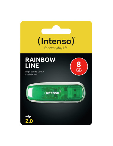Intenso Rainbow Line unidad flash USB 8 GB USB tipo A 2.0 Verde