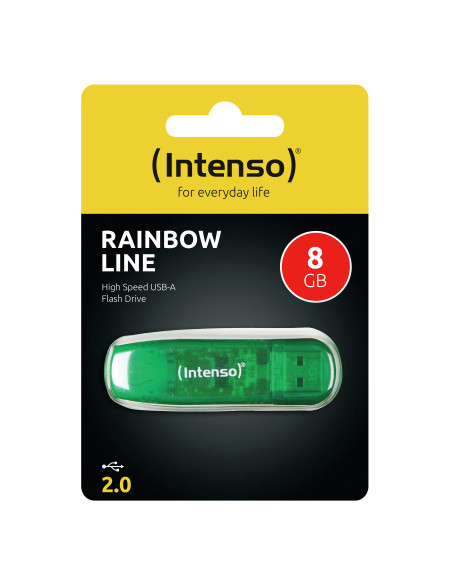 Intenso Rainbow Line unidad flash USB 8 GB USB tipo A 2.0 Verde
