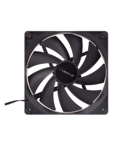 UNYKAch 140 mm Carcasa del ordenador Ventilador 14 cm Negro