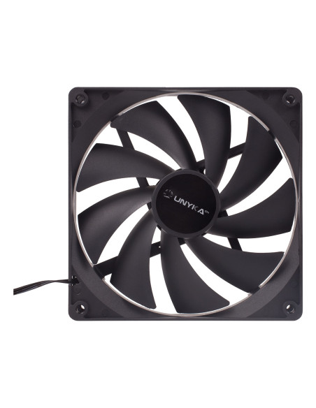 UNYKAch 140 mm Carcasa del ordenador Ventilador 14 cm Negro