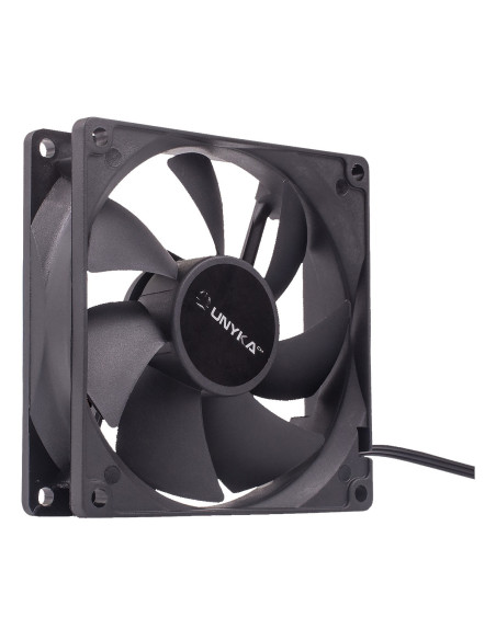 UNYKAch 90 mm Carcasa del ordenador Ventilador 9 cm Negro