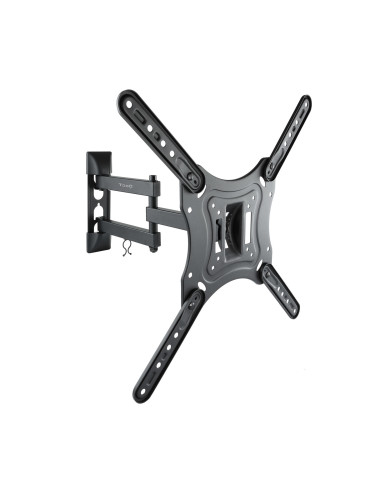 TooQ Soporte Giratorio e Inclinable para Monitor   TV LCD, Plasma de 23”- 55”, con Tres Pivotes, Negro