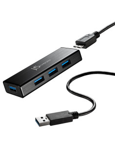 j5create JUH340-N Mini HUB USB 3.0 de 4 puertos - UE RU