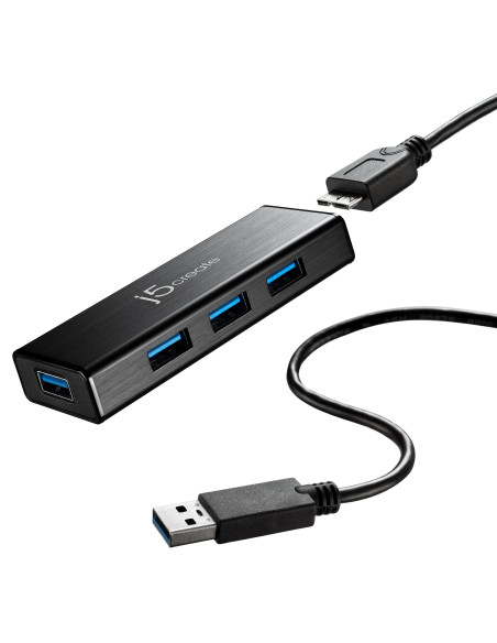 j5create JUH340-N Mini HUB USB 3.0 de 4 puertos - UE RU