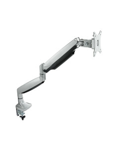 TooQ Soporte de Mesa Giratorio e Inclinable para Pantalla (Monitor   TV Plasma   LCD   LED) 13” – 32”, de Un Brazo, Plata