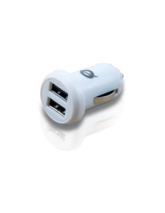 Conceptronic CUSBCAR2ASET cargador de dispositivo móvil MP3, MP4, Smartphone, Tableta Blanco Encendedor de cigarrillos Auto 2