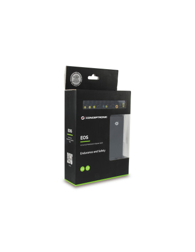 Conceptronic CNB65 adaptador e inversor de corriente Interior 65 W Negro