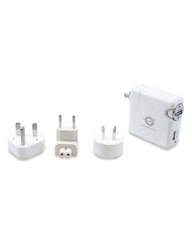 Conceptronic CUSBCHARKIT cargador de dispositivo móvil Cámara digital, Portátil, PDA, Smartphone, Tableta Blanco Corriente