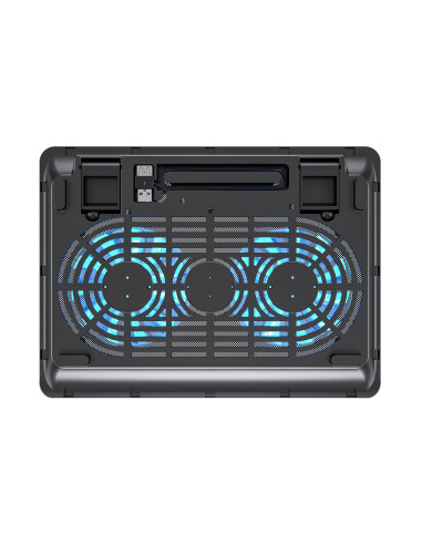 Conceptronic CNBCOOLPAD2F almohadilla fría 39,6 cm (15.6") 1000 RPM Negro