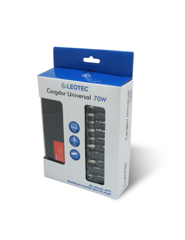 Leotec cargador universal para portátiles de 70W
