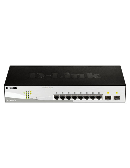 D-Link DGS-1210-10 switch Gestionado L2 Gigabit Ethernet (10 100 1000) 1U Negro, Gris
