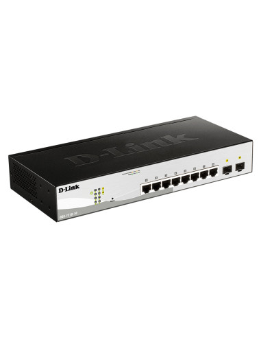 D-Link DGS-1210-10 switch Gestionado L2 Gigabit Ethernet (10 100 1000) 1U Negro, Gris