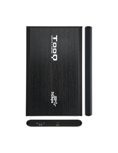 TooQ TQE-2529B caja para disco duro externo Carcasa de disco duro SSD Negro 2.5"